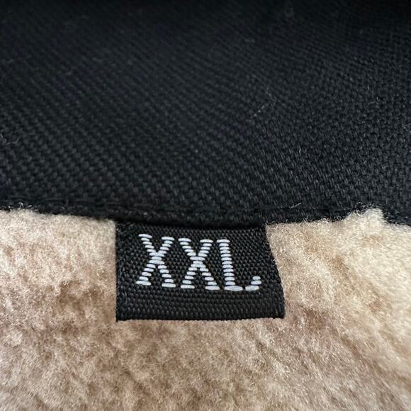 NEW Foxtrot Outerwear Trucker Jacket Thermal Fleece Lined Black Tan Men's XXL - Picture 10 of 16